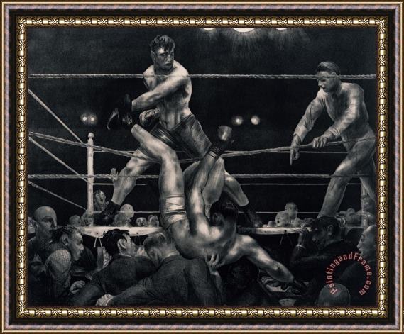 George Wesley Bellows Dempsey And Firpo Framed Print
