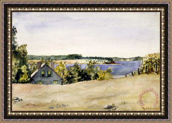 George Wesley Bellows Gardiner's Bay From Sag Harbor Framed Painting