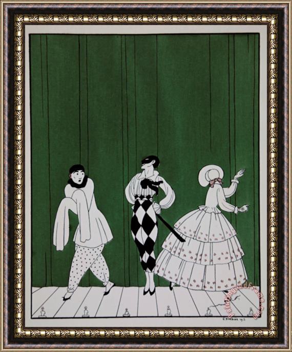 Georges Barbier Carnaval Framed Print