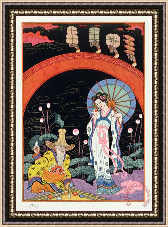 Georges Barbier China Framed Painting