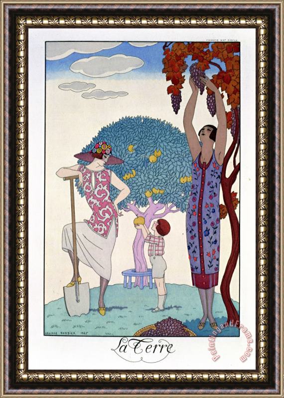 Georges Barbier The Earth Framed Print