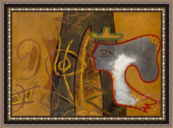 Georges Braque Profil, Ca. 1942 Framed Painting