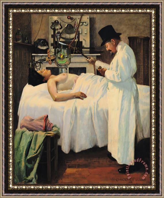 Georges Chicotot The First Attempt to Treat Cancer with X Rays Framed Painting