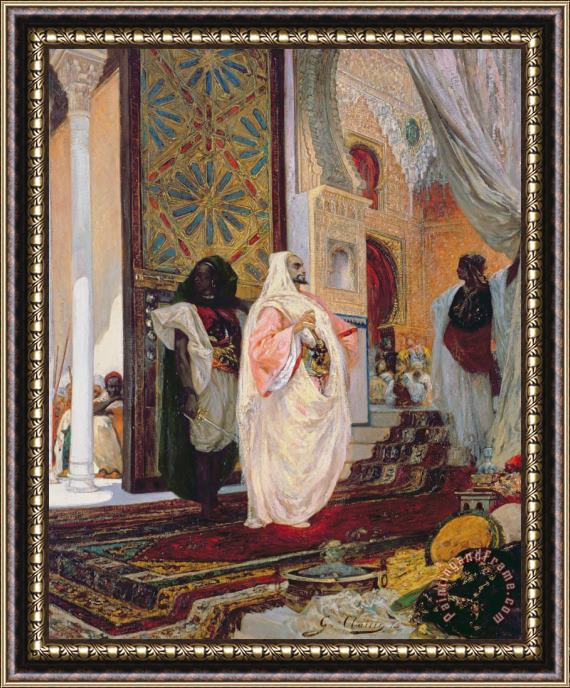 Georges Clairin Entering the Harem Framed Painting