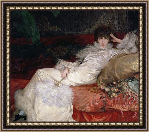 Georges Clairin Sarah Bernhardt Framed Painting