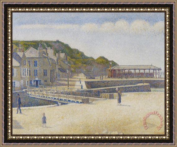 Georges Pierre Seurat Port En Bessin Framed Painting