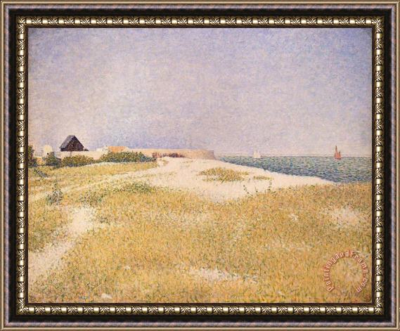 Georges Pierre Seurat View of Fort Samson Framed Painting