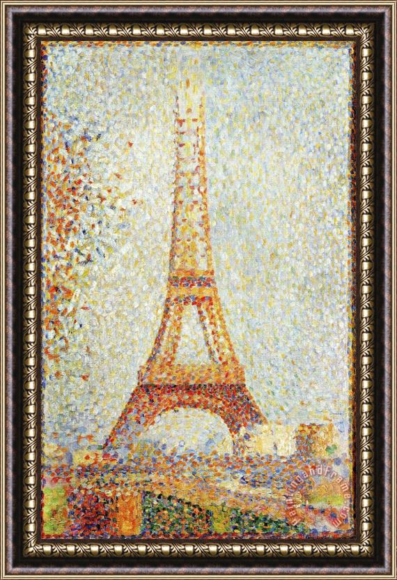 Georges Seurat The Eiffel Tower 1889 Framed Painting