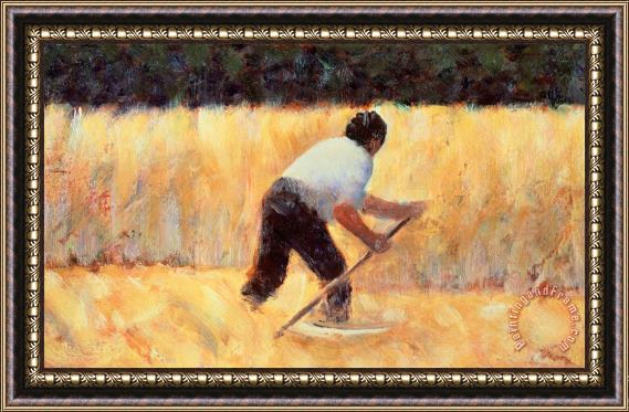 Georges Seurat The Reaper Framed Painting
