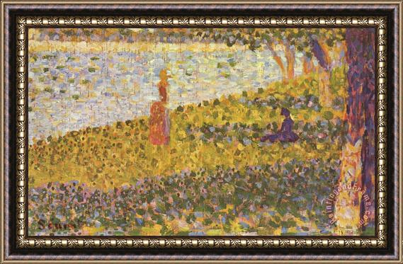 Georges Seurat Women by The Water 1886 Framed Painting