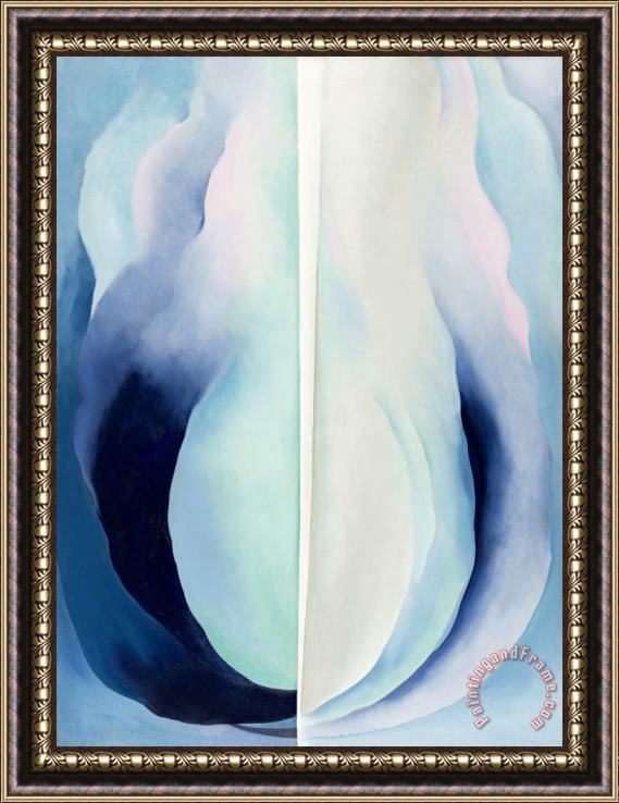 Georgia O'keeffe Abstraction Blue, 1927 Framed Painting