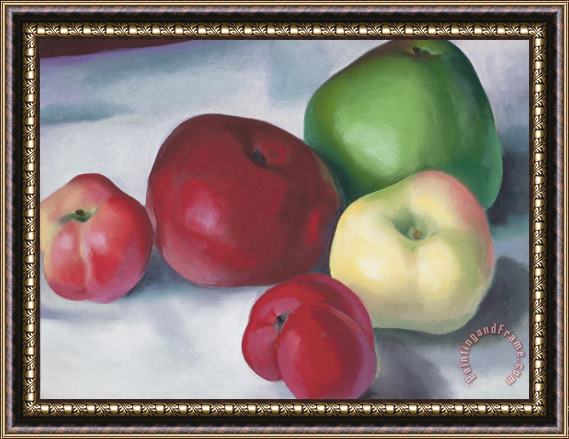 Georgia O'Keeffe Apple Family 3 Framed Painting