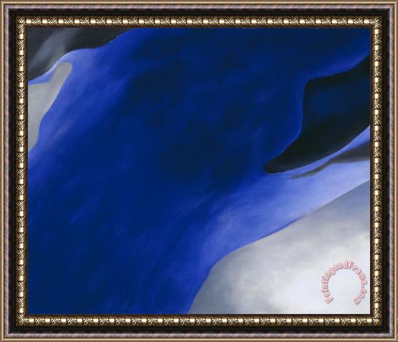Georgia O'keeffe Blue A, 1959 Framed Painting