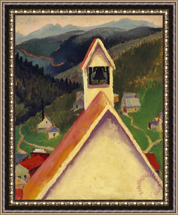 Georgia O'keeffe Church Bell, Ward, Colorado, 1917 Framed Print
