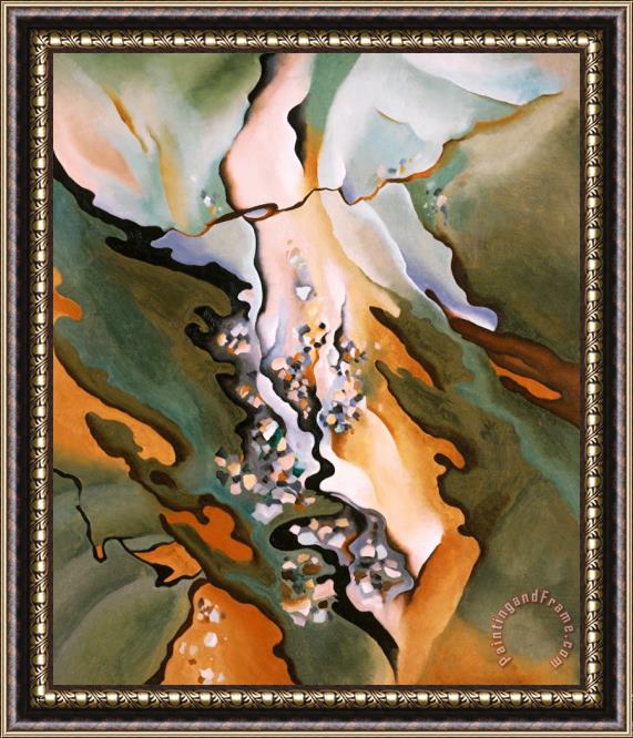 Georgia O'keeffe From The Lake No. 3. 1924 Framed Print