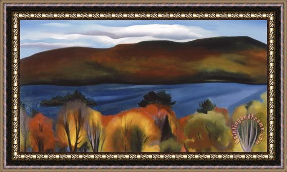 Georgia O'Keeffe Lake George Autumn Framed Painting
