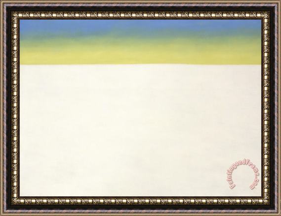 Georgia O'keeffe Sky Above The Flat White Cloud Ii, 1960 1964 Framed Print