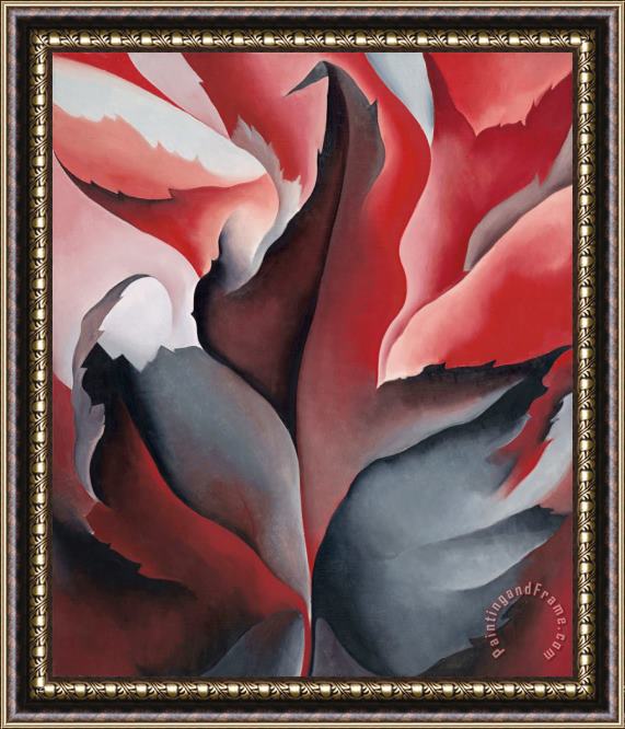 Georgia O'keeffe The Red Maple at Lake George, 1926 Framed Painting