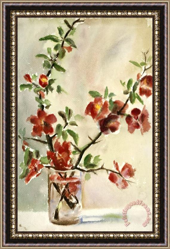 Georgia O'Keeffe Untitled (vase of Flowers) Framed Print