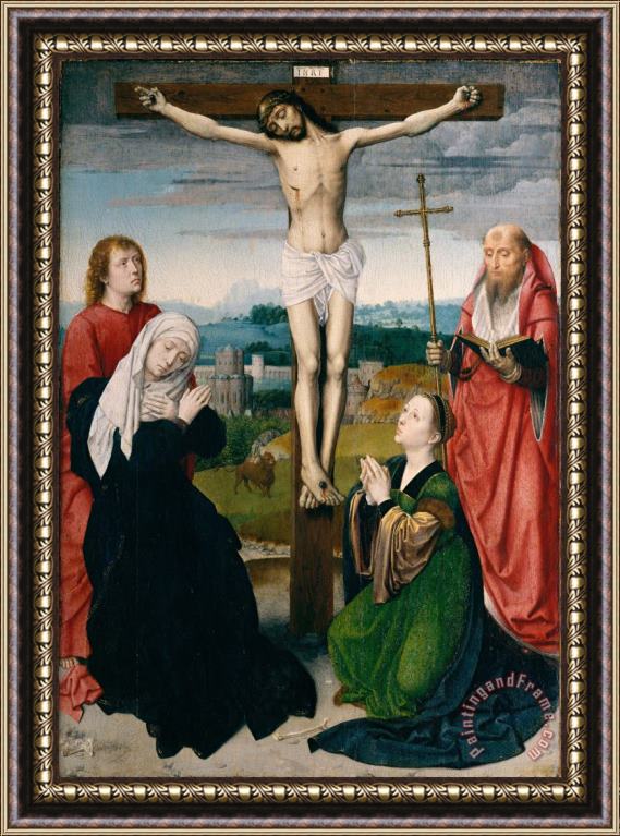 Gerard David Crucifixion Framed Painting