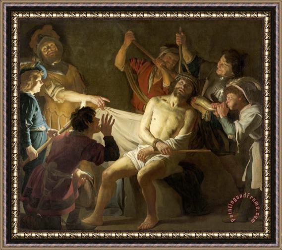 Gerard Van Honthorst Christ Crowned with Thorns Framed Painting