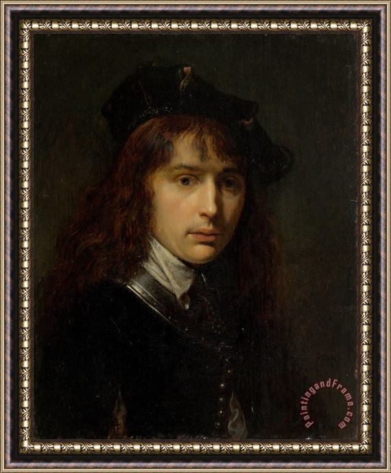 Gerrit Dou Self Portrait Framed Painting