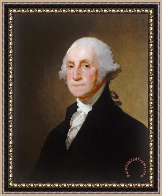 Gilbert Stuart George Washington Framed Painting