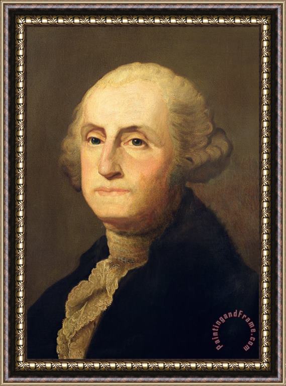 Gilbert Stuart Portrait of George Washington Framed Painting