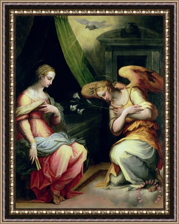 Giorgio Vasari The Annunciation Framed Painting