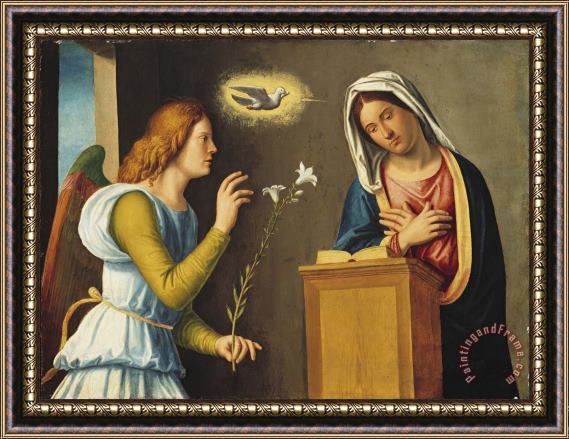 Giovanni Battista Cima da Conegliano Annunciation to the Virgin Framed Print