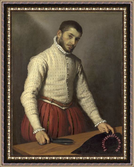 Giovanni Battista Moroni The Tailor ('il Tagliapanni') Framed Print