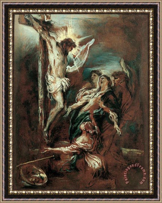 Giovanni Benedetto Castiglione  Crucifixion Framed Print
