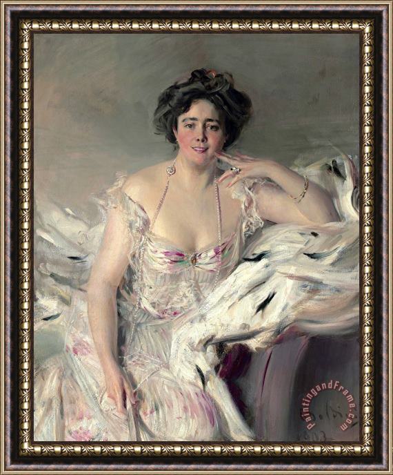 Giovanni Boldini Lady Nanne Schrader Framed Painting