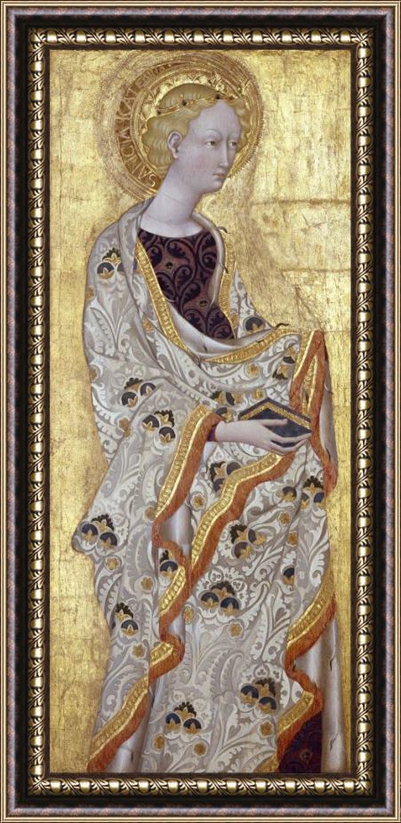 Giovanni di Paolo Saint Catherine Framed Painting