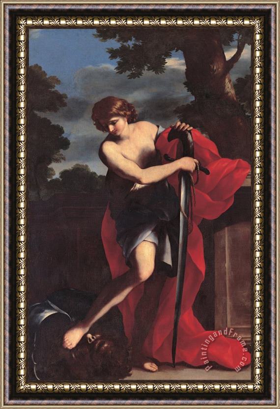 Giovanni Francesco Romanelli David Framed Painting