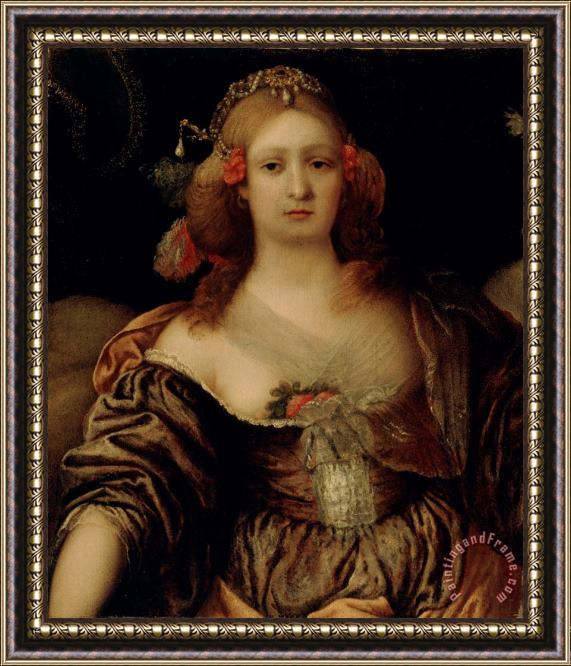 Girolamo Forabosco Portrait of a Young Woman Framed Print