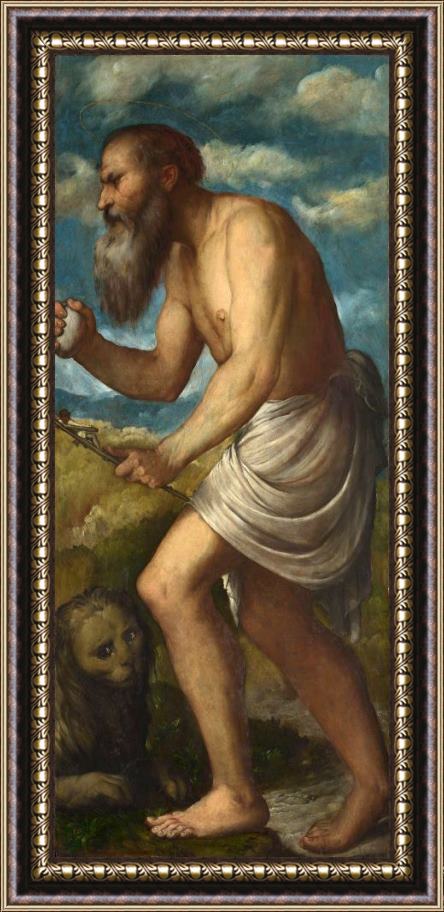 Girolamo Romanino Saint Jerome Framed Print