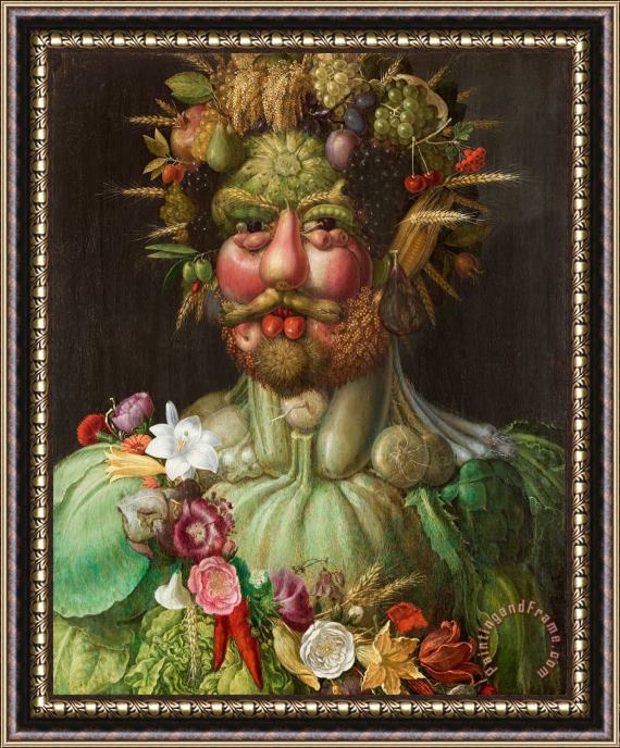 Giuseppe Arcimboldo Rudolf II of Habsburg As Vertumnus Framed Print