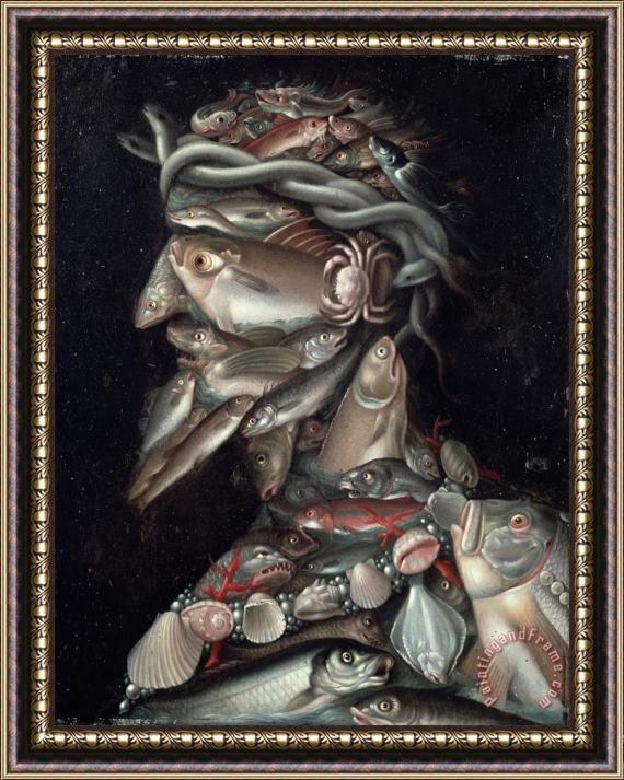Giuseppe Arcimboldo The Admiral Framed Painting