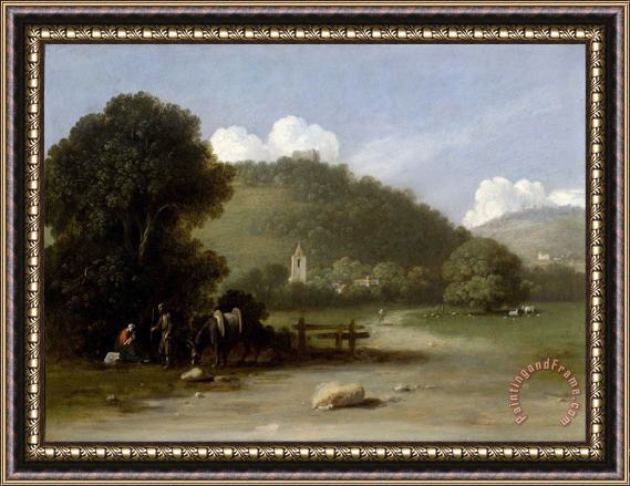 Goffredo Wals Landscape with The Rest on The Flight Into Egypt Framed Print