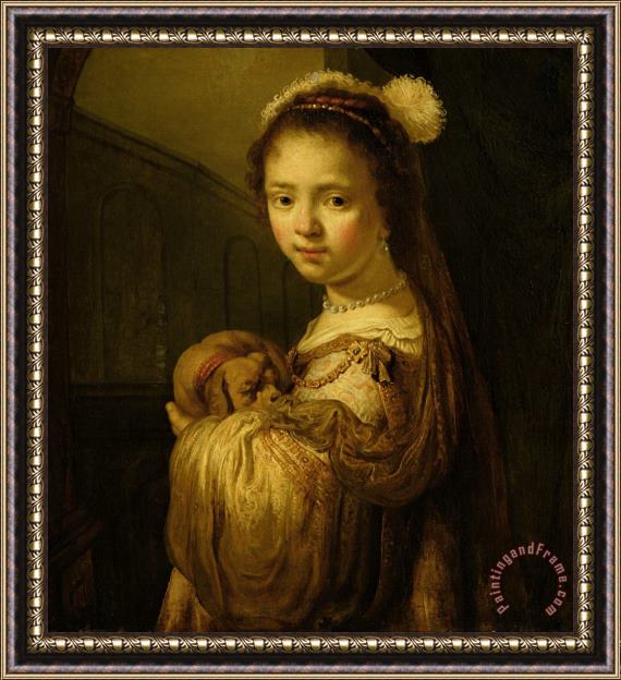 Govaert Flinck Picture of a Young Girl Framed Print