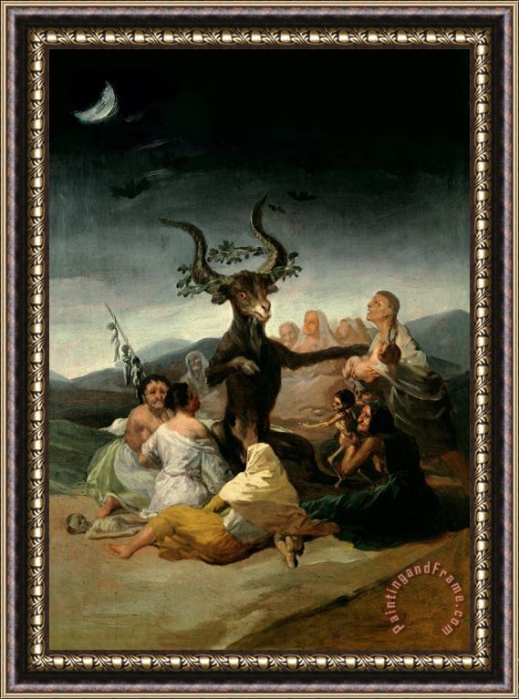 Goya The Witches' Sabbath Framed Painting