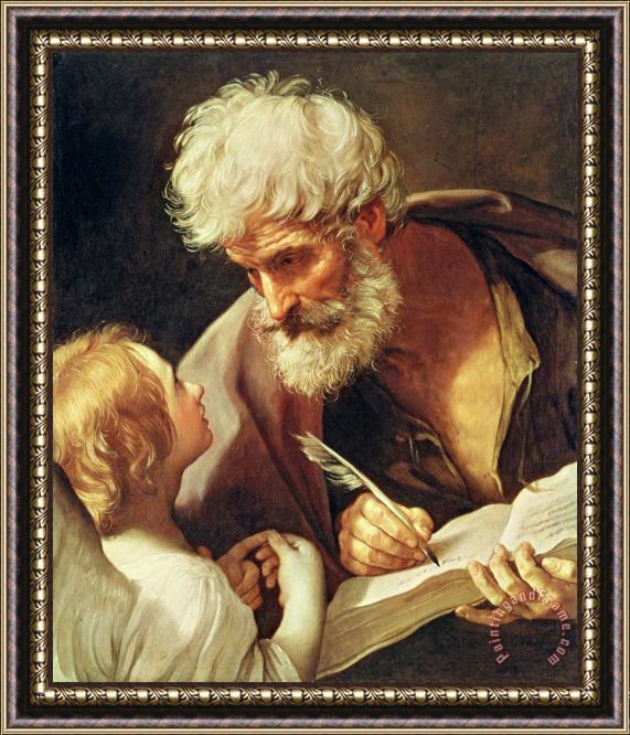 Guido Reni Saint Matthew Framed Painting
