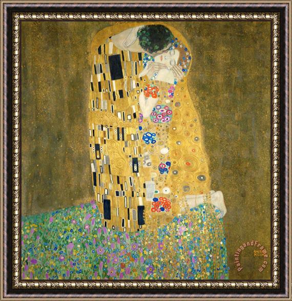 Gustav Klimt The Kiss Iii Framed Print
