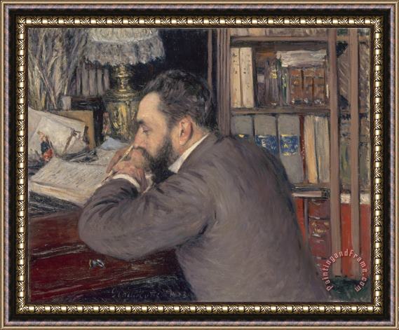 Gustave Caillebotte Henri Cordier Framed Painting
