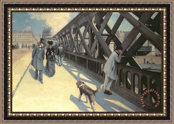 Gustave Caillebotte Le Pont de L'Europe Framed Print