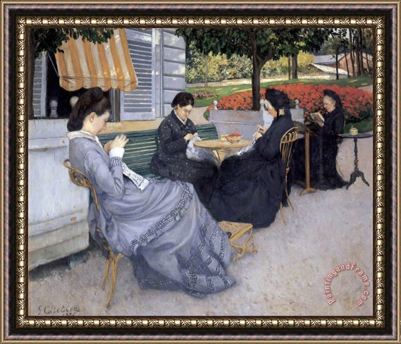 Gustave Caillebotte Portraits in The Country Framed Print