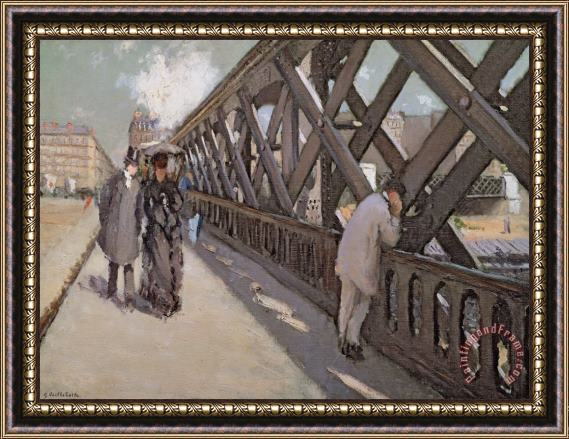 Gustave Caillebotte Study For Le Pont De L Europe Framed Print