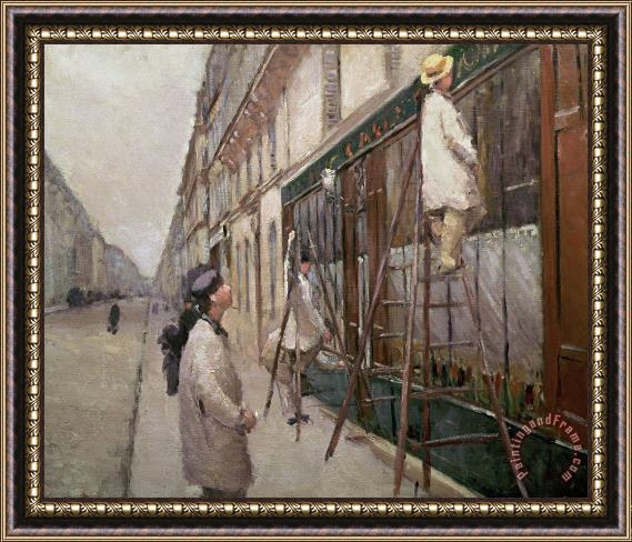 Gustave Caillebotte Study For The Painters Framed Print