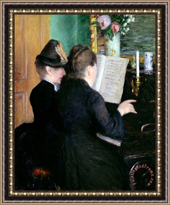 Gustave Caillebotte The Piano Lesson Framed Print